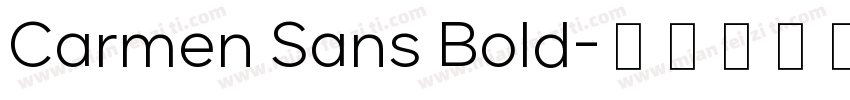 Carmen Sans Bold字体转换